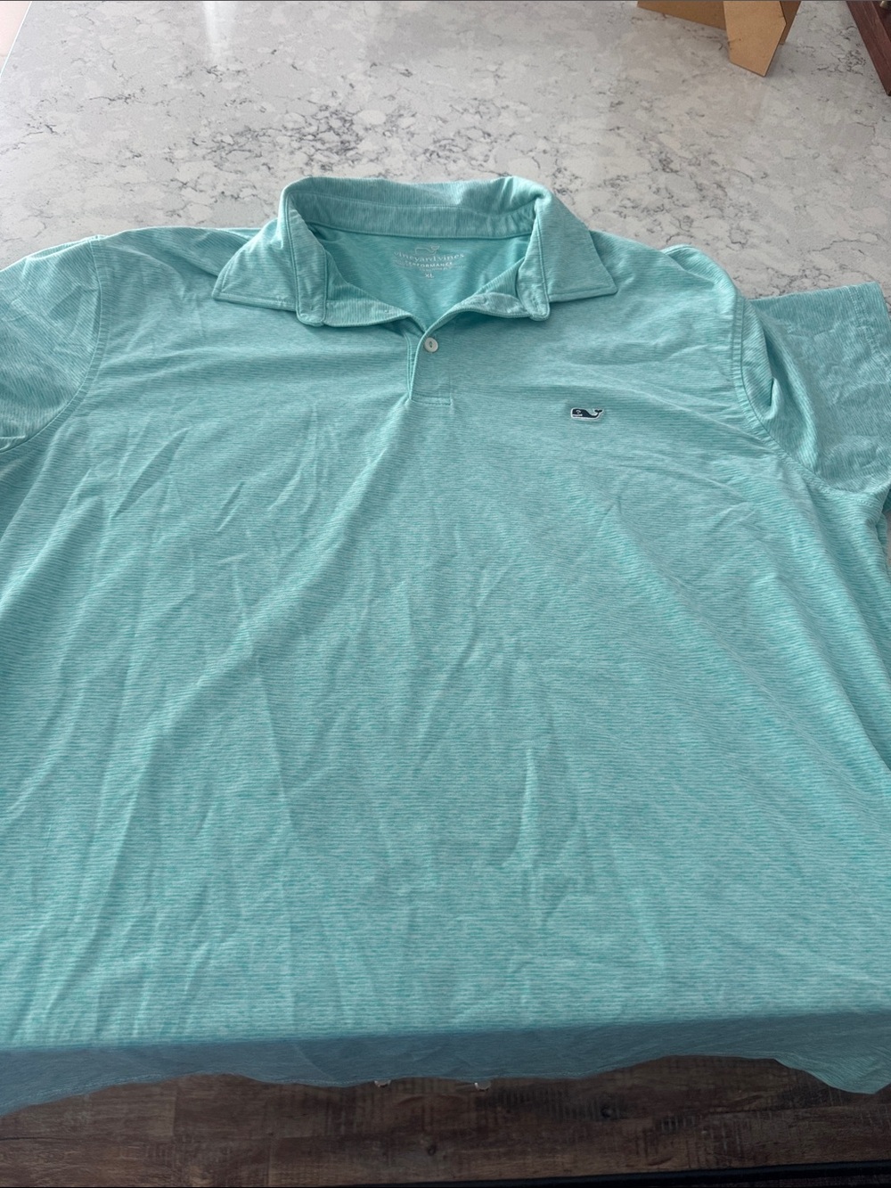 Vineyard Vines Men’s Teal Short-Sleeve Polo
